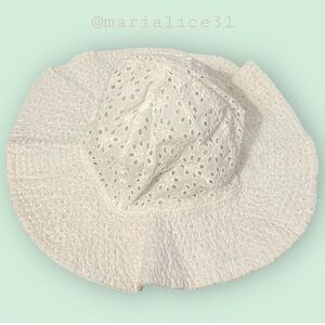 Ralph Lauren White Hat (OS baby/toddler).